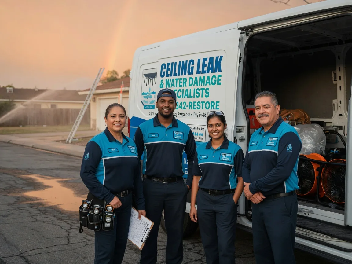 Ceiling Leak Cleanup company in Clements, MN